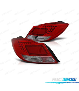 FANALI PER OPEL INSIGNIA 08-13 LED ROSSO CROMATO