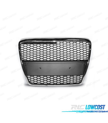GRIGLIA PER AUDI A6 4F 04-08 ASPECTO RS6 COLORE ARGENTO