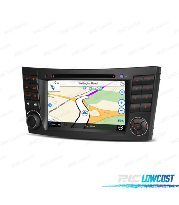 RADIO NAVIGATORE 7" PER MERCEDES CL. E W211 CLS W219 USB GPS TOUCHSCREEN HD