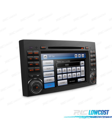 RADIO NAVIGATORE 7" PER MERCEDES USB GPS TOUCH HD