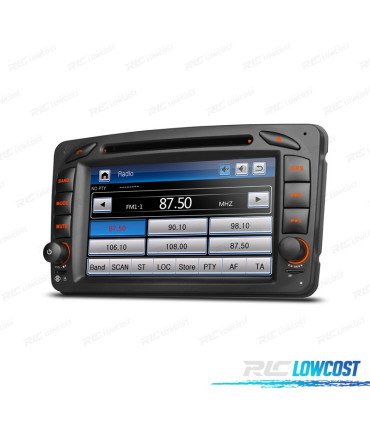 NAVIGATORE RADIO PER MERCEDES CLASSE A C CLK USB GPS TOUCHSCREEN HD 7"
