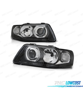 FARI PER AUDI A3 8L 00-03 LENTE A LENTE NERA
