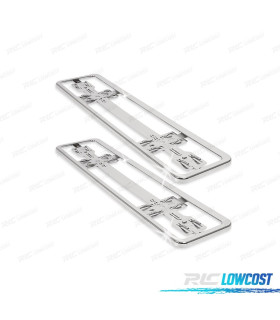 SET TARGHE PORTA CROMATE