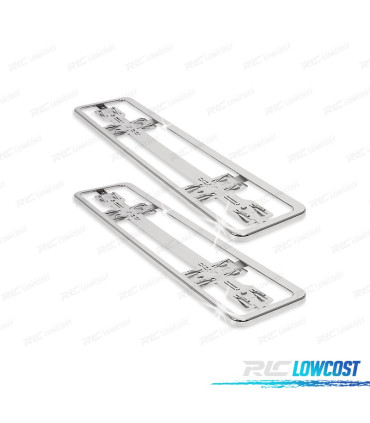 SET TARGHE PORTA CROMATE