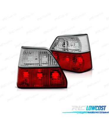 FANALI PER VOLKSWAGEN VW GOLF 2 83-91- ROSSO BIANCO