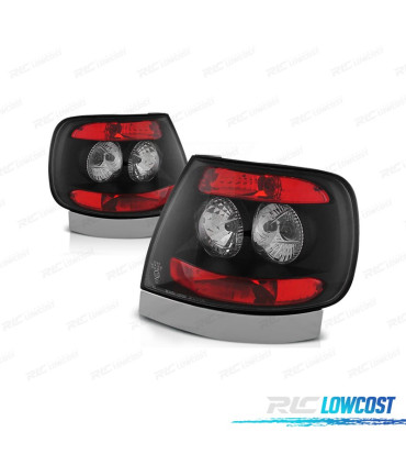 FANALI PER AUDI A4 B5 94-99 SFONDO NERO ROSSO