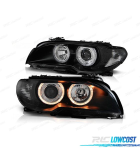 FARI BMW E46 COUPE 03-06 ANGEL EYES FONDO NERO