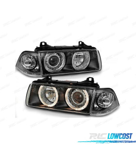 FARI BMW E36 90-99 OCCHI ANGELI FONDO NERO
