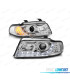 FARI AUDI A4 B5 99-01 LUCE DIURNA A LED FONDO CROMATO