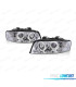 FARI PER AUDI A4 B6 00-04 ANGEL EYES FONDO CROMATO