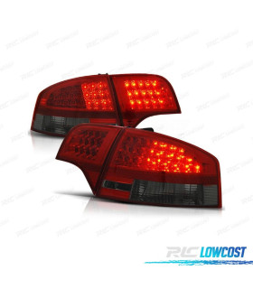 FANALI PER AUDI A4 B7 04-07 LED ROSSO AFFUMICATO