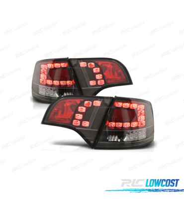 FANALI AUDI A4 B7 AVANT 05-08 A LED FONDO NERO