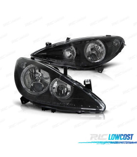 FARI PEUGEOT 307 01-05 ANGEL EYES FONDO NERO H7 H7