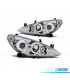 FARI PEUGEOT 307 01-05 OCCHI ANGELICI FONDO CROMATO