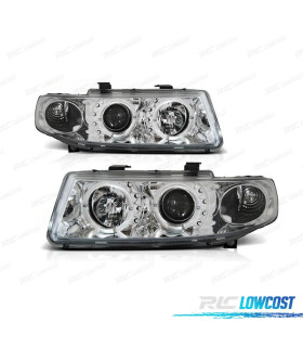 FARI PER SEAT LEON E TOLEDO 99-05 ANGEL EYES FONDO CROMATO