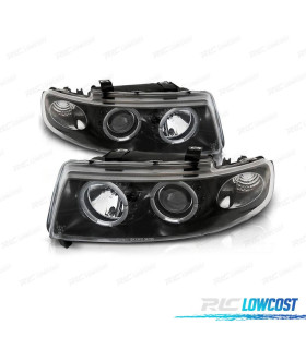 FARI SEAT LEON E TOLEDO 1M ANGEL EYES 99-05 FONDO NERO LED