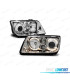 FARI PER VOLKSWAGEN VW BORA 98-05 ANGEL EYES CROMATI FONDO H7 H7 H3