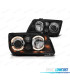 FARI PER VOLKSWAGEN VW BORA 98-05 ANGEL EYES FONDO NERO H7 H7 H3