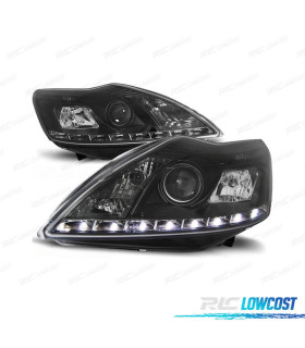 FARI FORD FOCUS 08-11 LUCE DIURNA SFONDO NERO
