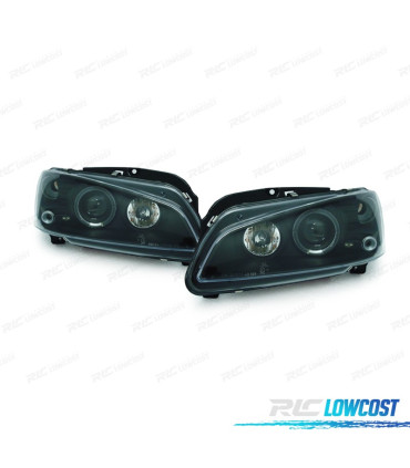 FARI PEUGEOT 106 ANGEL EYES FONDO NERO H1 96-05