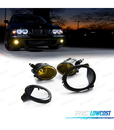 FARI ANABBAGLIANTI PARAURTI M BMW E46 98-06, E39 95-03 VETRO GIALLO