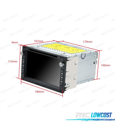 RADIO GPS ANDROID 10 PER VOLKSWAGEN VW 7" USB GPS TATTILE HD