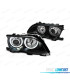FARI BMW SERIE 3 E46 ANGEL EYES LED CCFL 4 PORTE 01-05 FONDO NERO