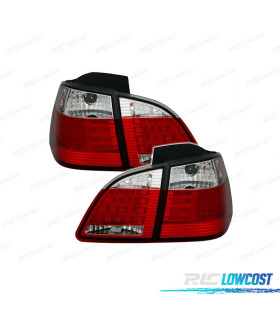 FANALI BMW E61 03-07 COLORE ROSSO CROMATO LED