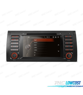 RADIO GPS NAVIGATORE 7" PER BMW X5 E53 99-06 E39 USB GPS TATTILE HD