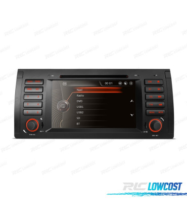 RADIO GPS NAVIGATORE 7" PER BMW X5 E53 99-06 E39 USB GPS TATTILE HD