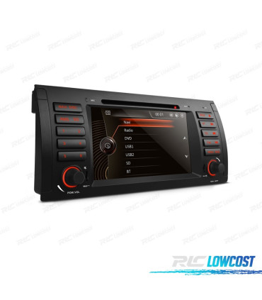 RADIO GPS NAVIGATORE 7" PER BMW X5 E53 99-06 E39 USB GPS TATTILE HD
