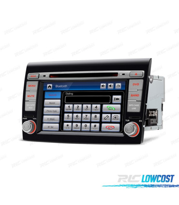 RADIO NAVIGATORE 7" PER FIAT BRAVO 07-14 USB GPS TATTILE HD