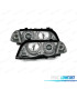 FARI BMW E46 4 PORTE 98-01 ANGEL EYES CCFL FONDO CROMATO H7-H7