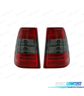 FANALI MERCEDES CLASSE E W124 SW 85-95 LED ROSSO AFFUMICATO