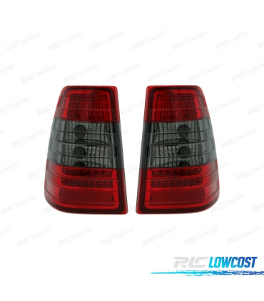 FANALI MERCEDES CLASSE E W124 SW 85-95 LED ROSSO AFFUMICATO