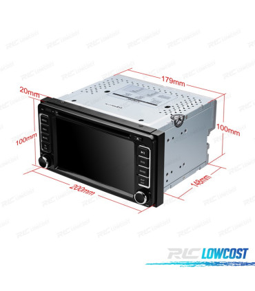 RADIO GPS PER TOYOTA BLUETOOTH USB SD