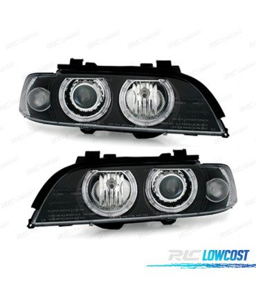 FARI BMW E39 95-00 OCCHI ANGEL FONDO NERO