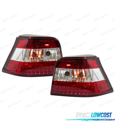 FANALI VOLKSWAGEN VW GOLF 4 97-03 LED ROSSO CROMATO