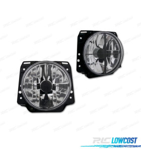 FARI PER VOLKSWAGEN VW GOLF MK2 83-91 FONDO CROMATO
