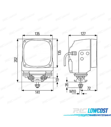 LUCE DA LAVORO HELLA XENON