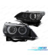 FARI XENON BMW E60 E61 03-04 ANGEL EYES CCFL D2S FONDO NERO
