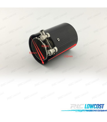 TERMINALE SCARICO BMW LOOK M IN CARBONIO