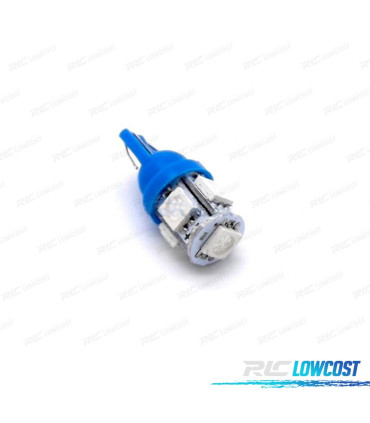 LAMPADINA LED BLU W5W T10