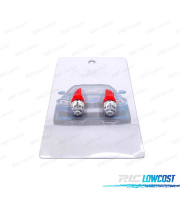 LAMPADINA LED ROSSA W5W T10