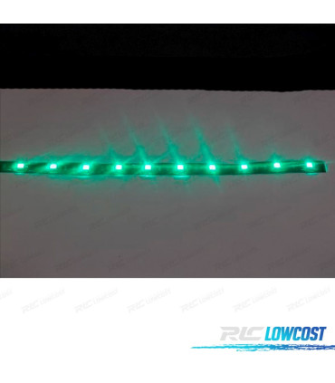STRISCIA LED VERDE 30 CM