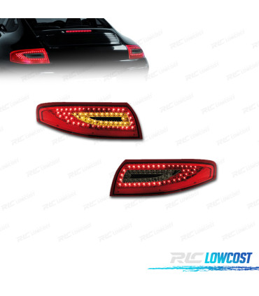 FANALI PORSCHE 911 996 LED ROSSO AFFUMICATO