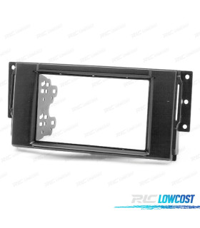 CORNICE NERA RADIO 2-DIN PER LAND ROVER FREELANDER DISCOVERY RANGE ROVER