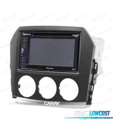 CORNICE NERA PER AUTORADIO 2-DIN PER MAZDA MX-5 MIATA