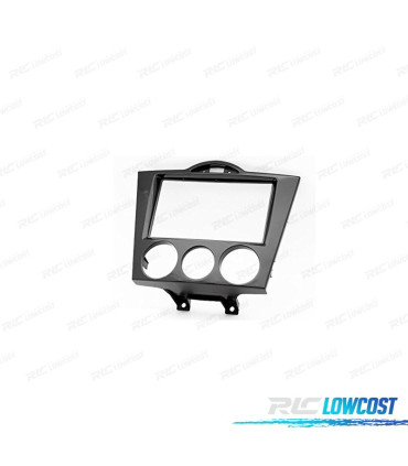 CORNICE NERA LUCIDA RADIO 2-DIN PER MAZDA RX-8 03-08 ARIA CONDIZIONATA MANUALE