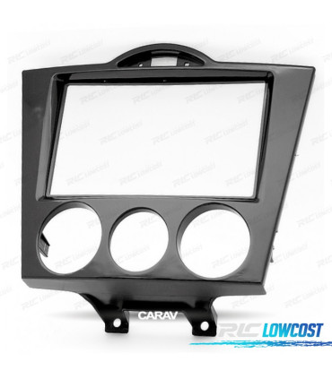 CORNICE NERA LUCIDA RADIO 2-DIN PER MAZDA RX-8 03-08 ARIA CONDIZIONATA MANUALE